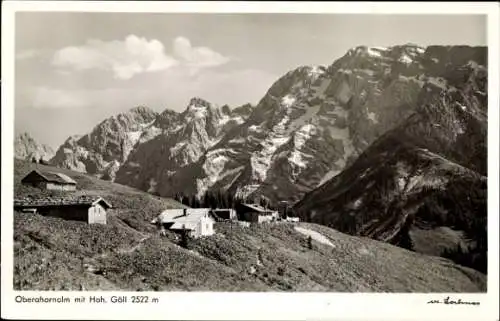 Ak Eck Berchtesgaden in Oberbayern, Oberahornalm, hoher Göll