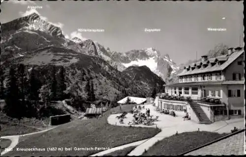 Ak Garmisch Partenkirchen in Oberbayern, Kreuzeckhaus, Adolf Zoeppritz Haus