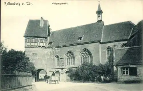 Ak Rothenburg ob der Tauber Mittelfranken, Wolfgangskirche