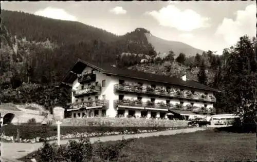 Ak Spitzingsee Schliersee in Oberbayern, Berggasthof Mayerhof