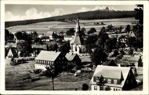 Ak Seiffen Erzgebirge, Spielzeugdorf, Kirche, Landschaft