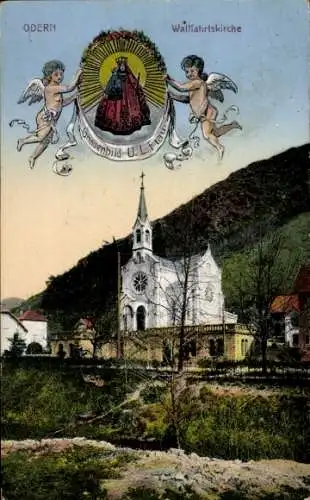 Ak Oderen Odern Elsass Haut Rhin, Wallfahrtskirche, Gnadenbild