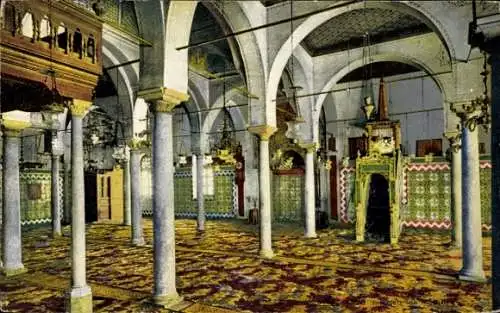 Ak Oran Algerien, Innenraum der Moschee