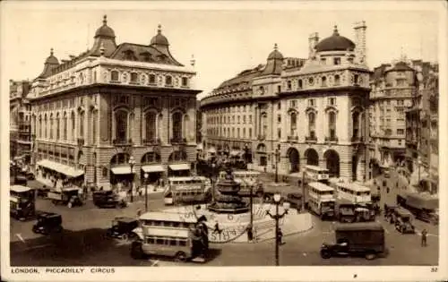 Ak West End London City England, Piccadilly Circus