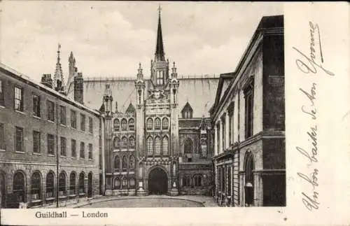 Ak London City England, Guildhall