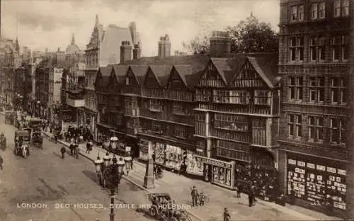 Ak Holborn Camden London England, Staple Inn, alte Häuser