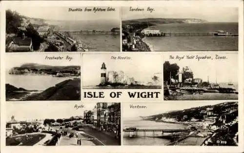 AK Isle of Wight England, Ryde, Ventnor, die Nadeln, das Royal Yacht Squadron, Sandown Bay