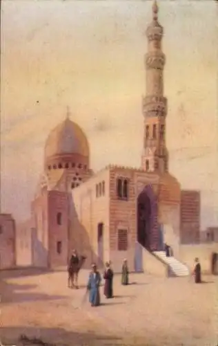 Künstler Ak Cairo Kairo Ägypten, Moschee Keit-Bey