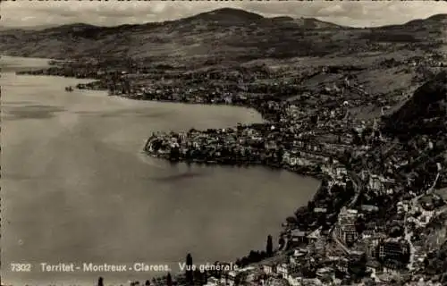Ak Territet Montreux Kt. Waadt, Clarens, Gesamtansicht