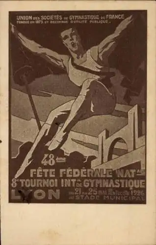 Ak Lyon Rhône, Union des Societes de Gymnastique de France, 48eme Fete Federale 1926