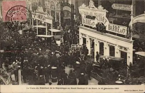 Ak Niort Deux Sèvres, Visite du President de la Republique au Stand Barre 1903