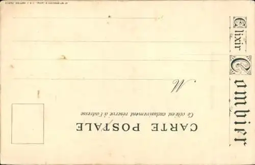 Litho Luynes Indre et Loire, Reklame, Elixir Combier