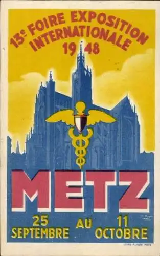 Ak Metz-Moselle, 13. Internationale Ausstellungsmesse 1948