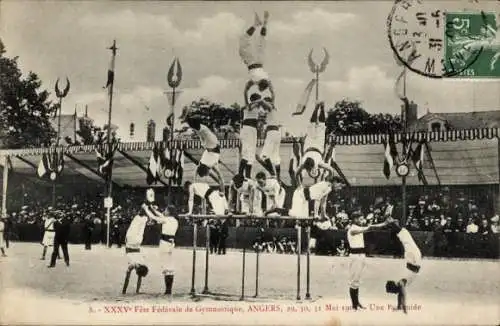 Ak Angers Maine et Loire, XXXV. Bundesturnfest