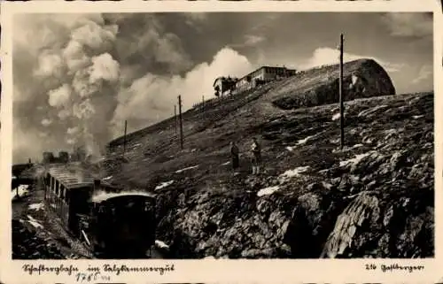 Ak Schafberg im Salzkammergut in Salzburg, Schafbergbahn, Hotel Schafbergspitze