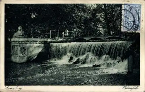 Ak Laxenburg in Niederösterreich, Wasserfall