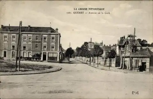 Ak Guéret Creuse, Avenue de la Gare