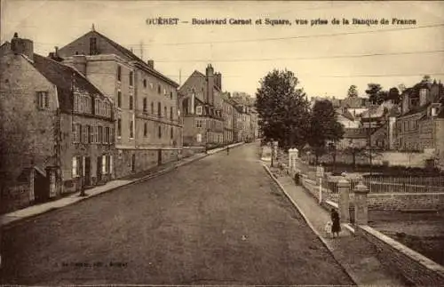 Ak Guéret Creuse, Boulevard Carnot, Platz