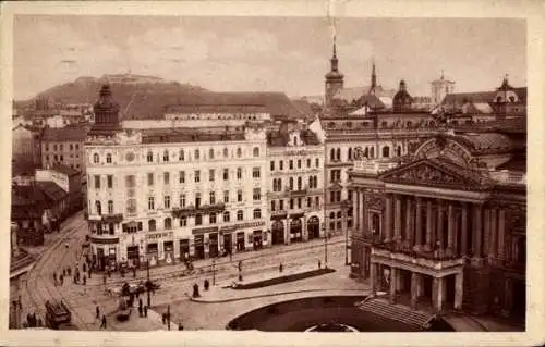 Ak Brno Brünn Südmähren, Stadttheater