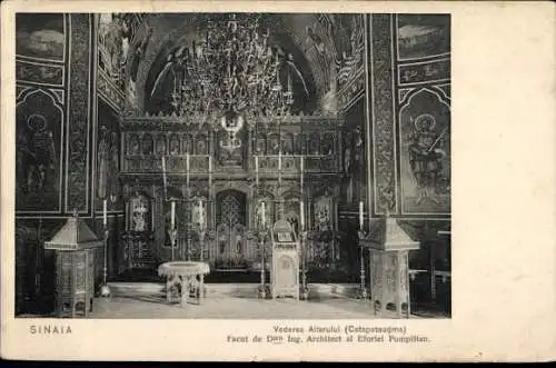 Ak Sinaia Rumänien, Altar