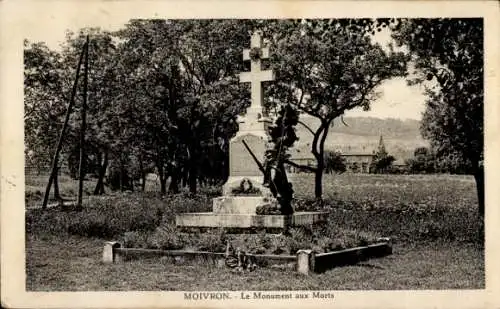 Ak Moivron Meurthe et Moselle, Monument aux Morts