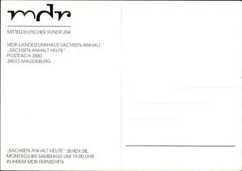 Ak Moderator Peter Börner, Portrait, Sachsen-Anhalt Heute, Autogramm