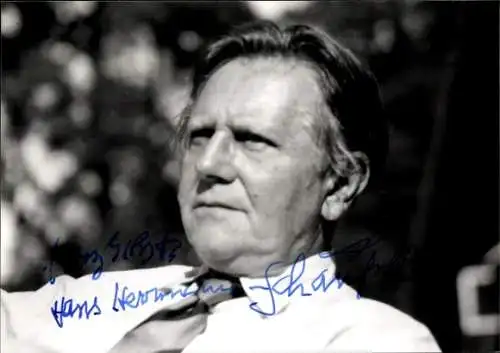 Ak Schauspieler Hans Herrmann Schaufuss, Portrait, Autogramm