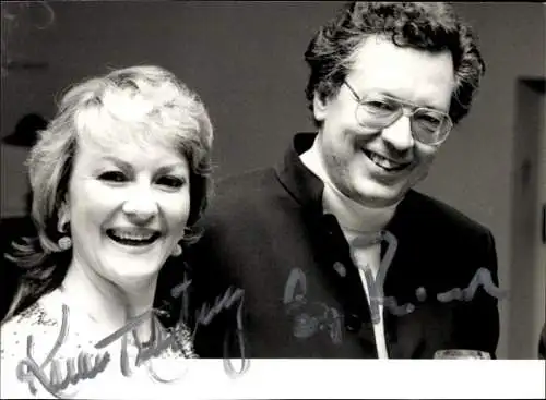 Ak Schauspieler Götz Friedrich, Karin Armstrong, Portrait, Autogramme