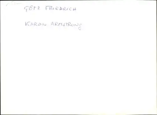 Ak Schauspieler Götz Friedrich, Karin Armstrong, Portrait, Autogramme