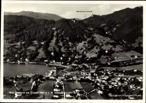 Ak Tegernsee in Oberbayern, Galaun, Fliegeraufnahme, Berg-Gasthaus