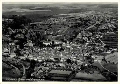 Ak Külsheim in Baden, Fliegeraufnahme