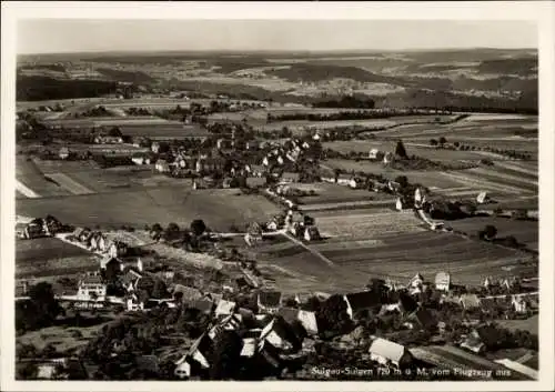 Ak Sulgau Sulgen Schramberg im Schwarzwald, Fliegeraufnahme