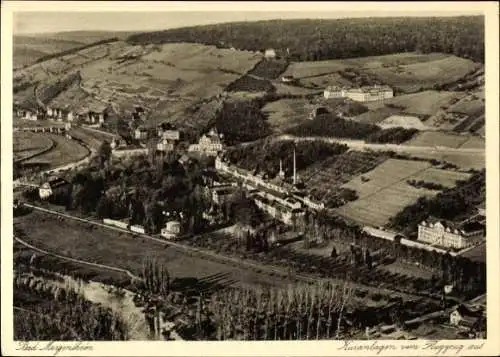 Ak Bad Mergentheim in Tauberfranken, Fliegeraufnahme, Kuranlagen