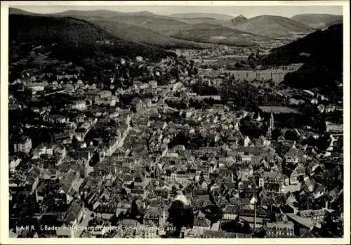 Ak Lahr im Schwarzwald Baden, Fliegeraufnahme, Hohengeroldseck