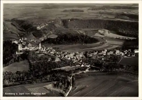 Ak Kirchberg an der Jagst, Fliegeraufnahme