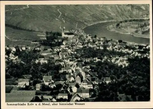 Ak Kröv an der Mosel, Fliegeraufnahme