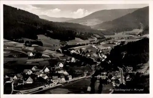 Ak Schönegründ Röt Baiersbronn im Schwarzwald, Fliegeraufnahme