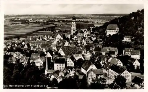 Ak Herrenberg in Württemberg, Fliegeraufnahme