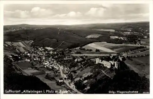 Ak Altleiningen in der Pfalz, Fliegeraufnahme, Ruine