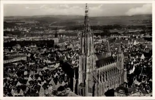Ak Ulm an der Donau, Fliegeraufnahme
