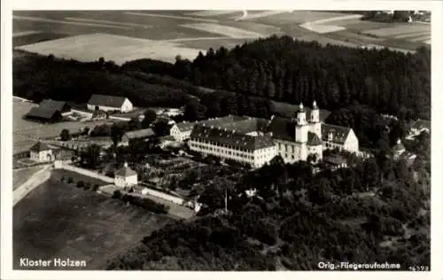 Ak Holzen Arnsberg im Sauerland, Kloster Oelinghausen, Fliegeraufnahme