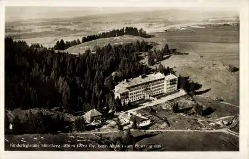 Ak Mittelberg im Allgäu, Fliegeraufnahme, Kinderheilstätte