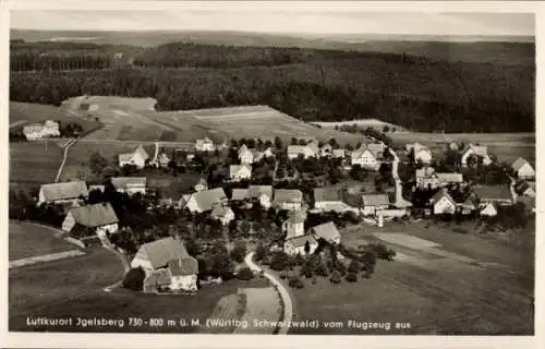 Ak Igelsberg Freudenstadt im Nordschwarzwald, Fliegeraufnahme