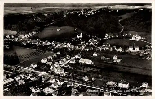 Ak Altenstadt an der Iller, Fliegeraufnahme