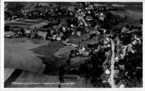 Ak Rötenberg Aichhalden im Schwarzwald, Fliegeraufnahme