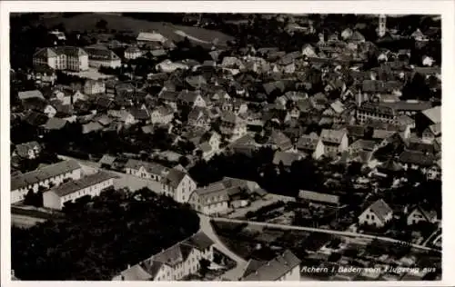 Ak Achern in Baden Schwarzwald, Fliegeraufnahme