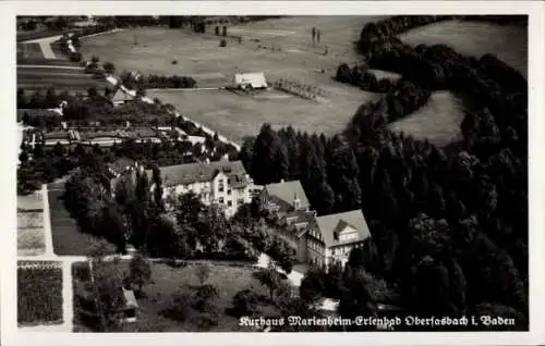 Ak Obersasbach Sasbach in der Ortenau Baden, Kurhaus Marienheim Erlenbad, Fliegeraufnahme