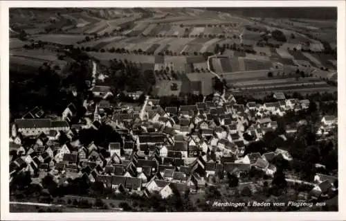 Ak Merchingen Ravenstein in Baden, Fliegeraufnahme