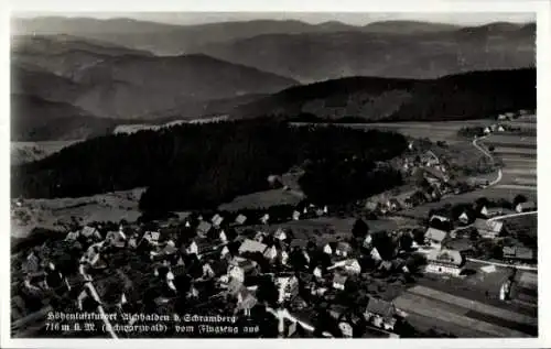 Ak Aichhalden im Schwarzwald, Fliegeraufnahme