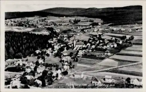 Ak Fichtelberg im Fichtelgebirge Oberfranken, Fliegeraufnahme